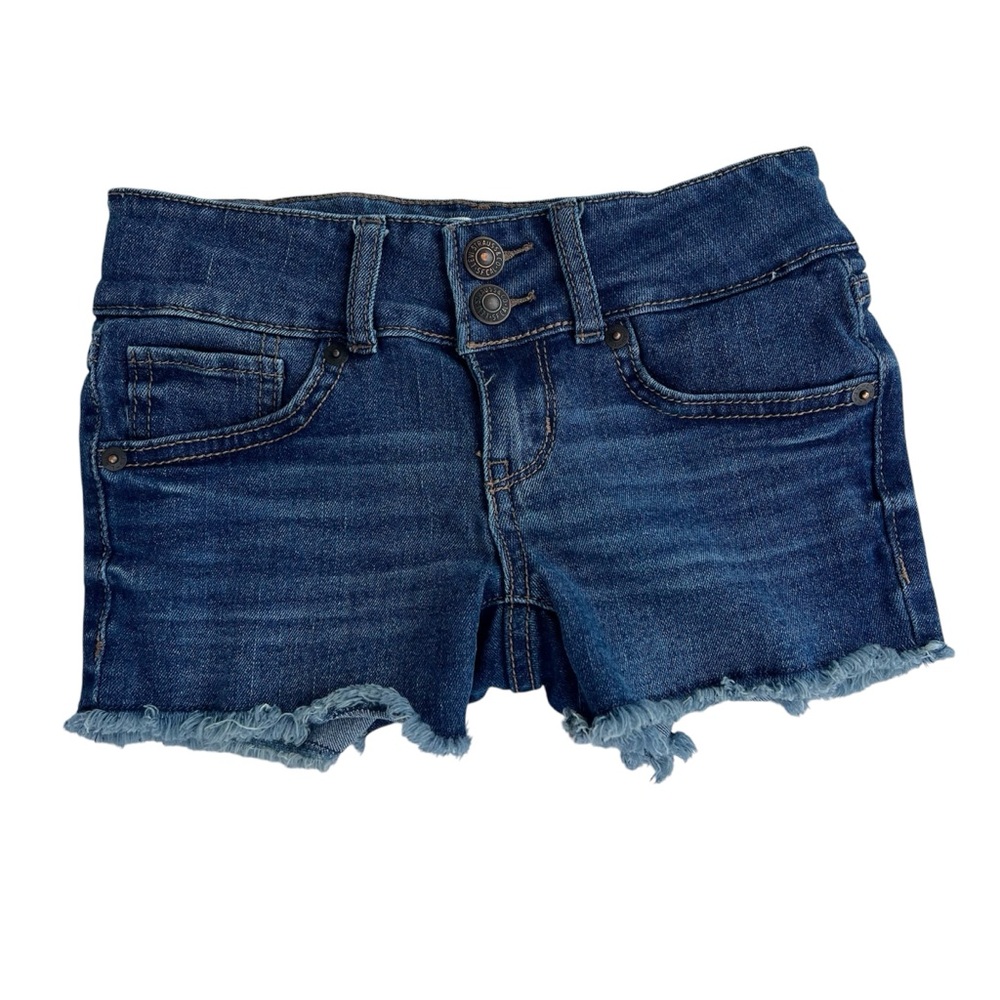 Levi’s Girls Girlfriend Jean Shorts - Size 7 (EUC, Classic Denim)